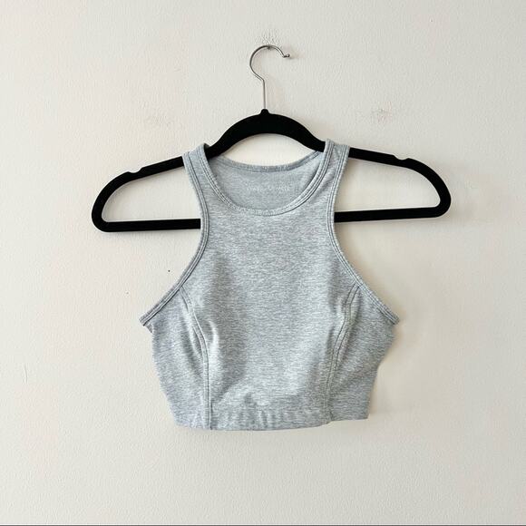 Outdoor Voices Athena Grey Spacedye Sports Bra - Picture 1 of 3